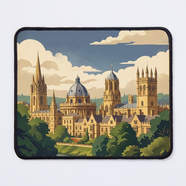 Item preview, Oxford England Vintage Travel Poster – Dreaming Spires Art designed and sold by Bomax121.