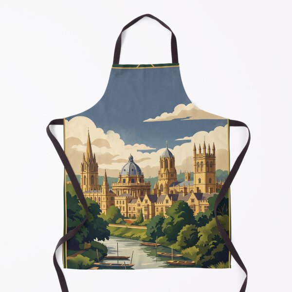 Item preview, Oxford England Vintage Travel Poster – Dreaming Spires Art designed and sold by Bomax121.