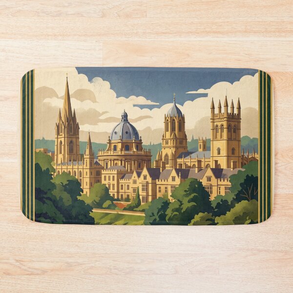 Item preview, Oxford England Vintage Travel Poster – Dreaming Spires Art designed and sold by Bomax121.