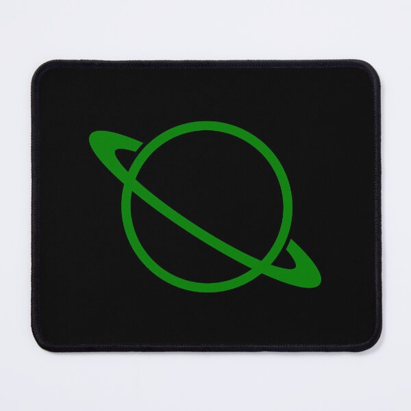 Item preview, Minimalist Green Saturn Ringed Planet Silhouette Graphic designed and sold by pattern-archive.