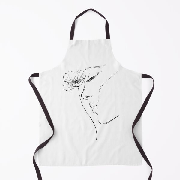 Item preview, Poppy Dream — Woman Face & Flower Line Art designed and sold by Helenaphotoart.