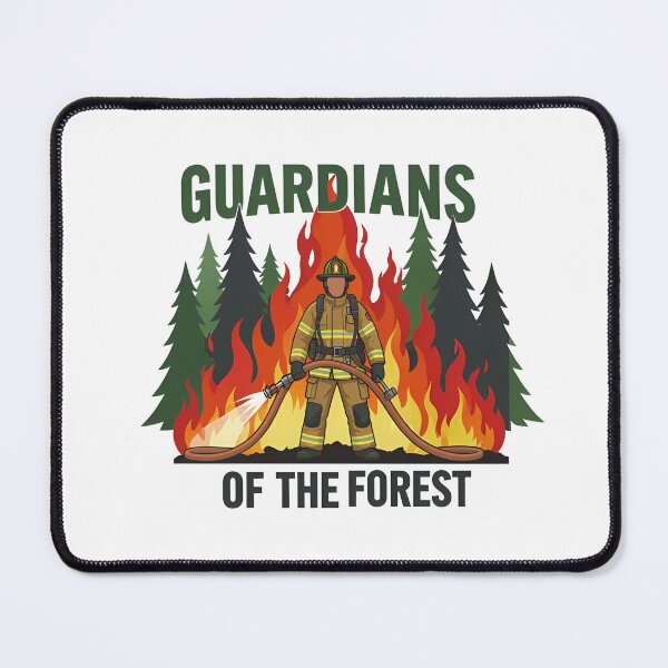 Item preview, Guardians Of The Forest Wildland Firefighter Design designed and sold by Nuvoro Eco Awareness.