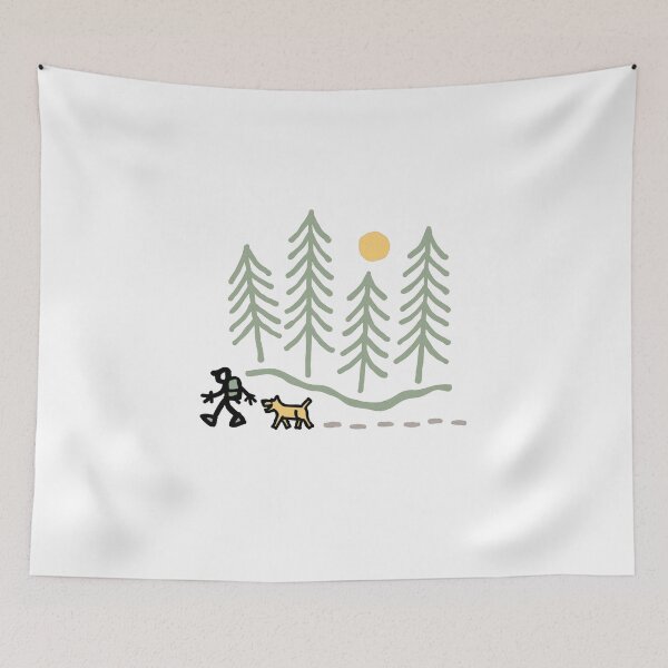 Item preview, Hiking through the Woods With My Dog designed and sold by Gbriel3.