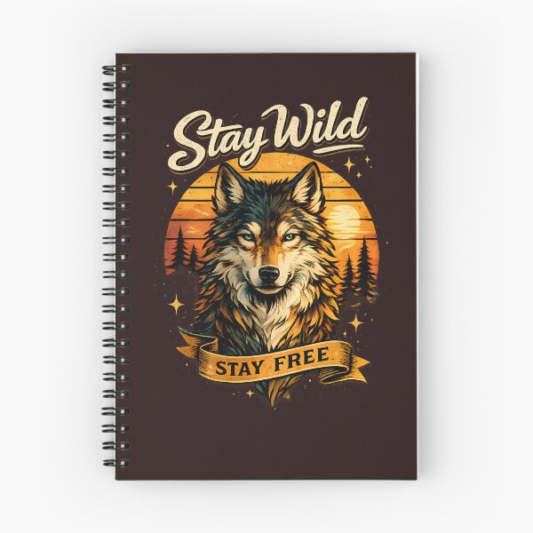 Item preview, Wild Spirit Wolf – Stay Wild Stay Free | Vintage Wilderness Design designed and sold by SamiOmar94.