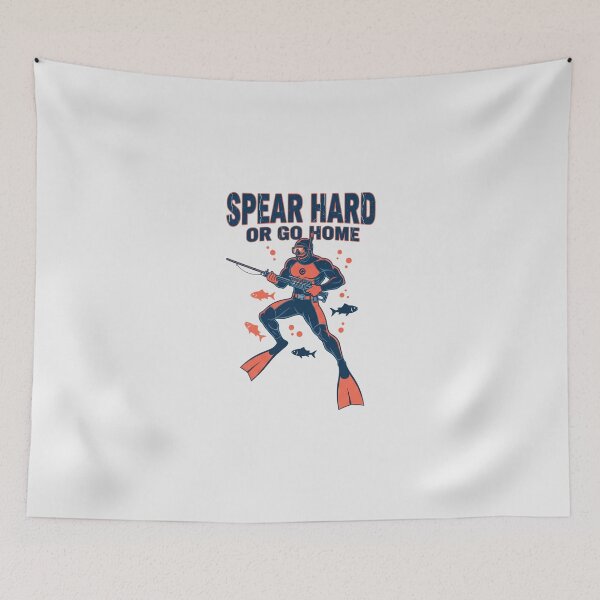 Item preview, Spear Hard Or Go Home | Funny Spearfishing Gift designed and sold by andromeda-redd.