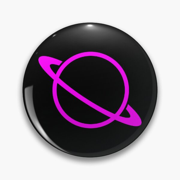 Item preview, Minimalist Magenta Saturn Ringed Planet Silhouette Graphic designed and sold by pattern-archive.