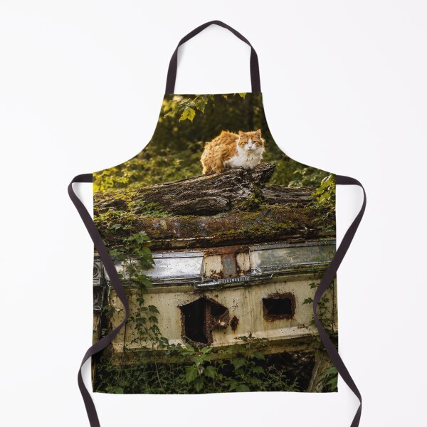 Item preview, Forest Guardian: Cat on an Abandoned Car | Haines, Alaska designed and sold by Kimberly Palmer.