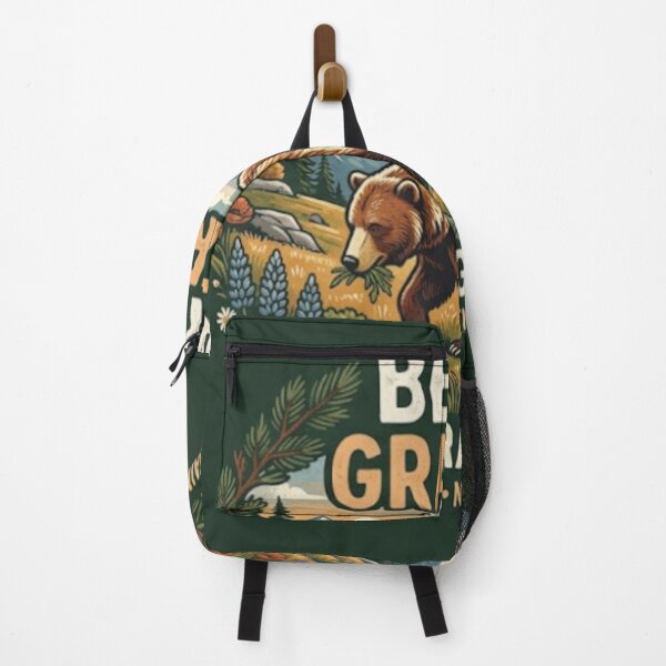 Item preview, Bear Grazer – Funny Bear Eating Grass Nature Design designed and sold by CRAZYpaterns.