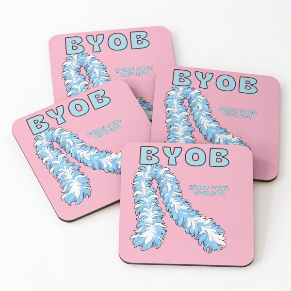 Aperçu de l'œuvre Copie de la tenue de concert Harry Styles BYOB (Bring Your Own Boa) avec boa en plumes azur créée et vendue par bdecisions.
