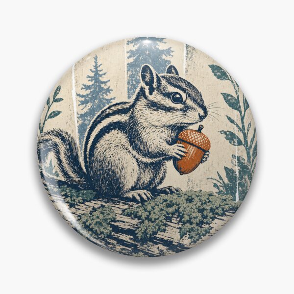 Item preview, Chipmunk on a Mossy Log designed and sold by VisualArtsOasis.