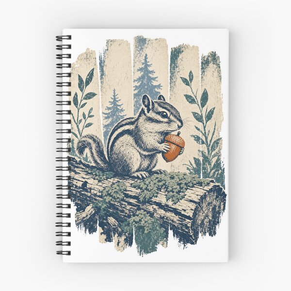 Item preview, Chipmunk on a Mossy Log designed and sold by VisualArtsOasis.
