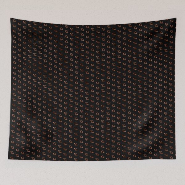 Item preview, Minimalist Orange Saturn Ringed Planet Silhouette Graphic designed and sold by pattern-archive.