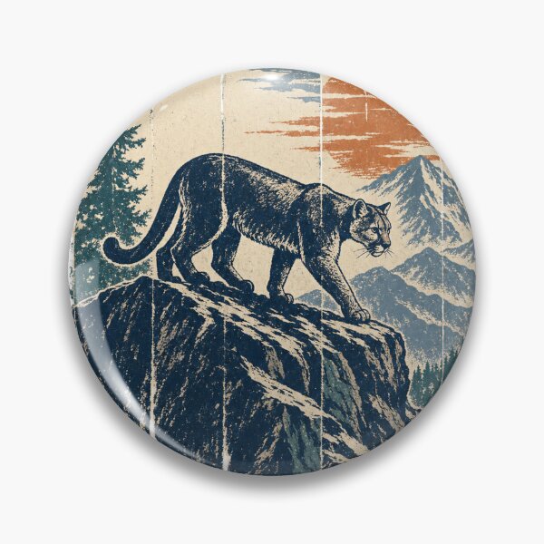 Item preview, Mountain Lion on the Ridge at Dusk designed and sold by VisualArtsOasis.