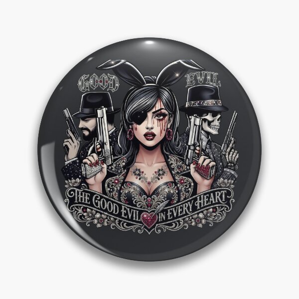 Item preview, Bunny Ears Eyepatch Gangster Girl designed and sold by Voodoo Store Paranormal Collections.