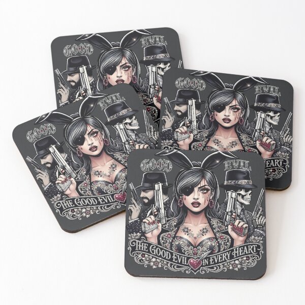 Item preview, Bunny Ears Eyepatch Gangster Girl designed and sold by Voodoo Store Paranormal Collections.
