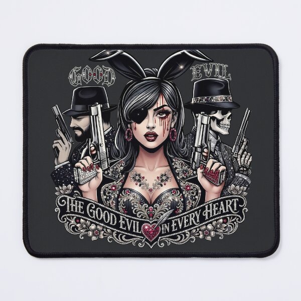 Item preview, Bunny Ears Eyepatch Gangster Girl designed and sold by Voodoo Store Paranormal Collections.