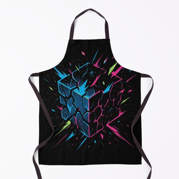 Item preview, Explosive Neon Glitch Cube Kinetic Energy Streetwear designed and sold by Thompika.