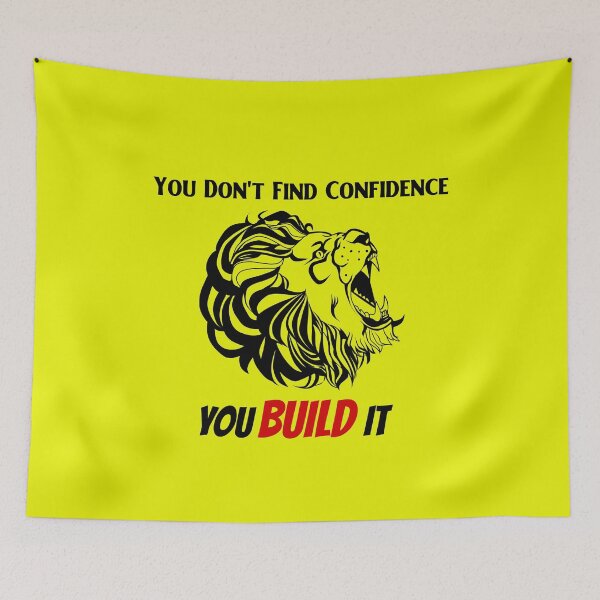 Item preview, Build Your Confidence - Roaring Lion Warrior Design black  designed and sold by Dziridesign.