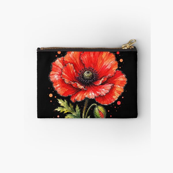 Artikelvorschau, Mohnblumen-Aquarellkunst – Lebendige botanische Blumenillustration entworfen und verkauft von ColorSplash123.