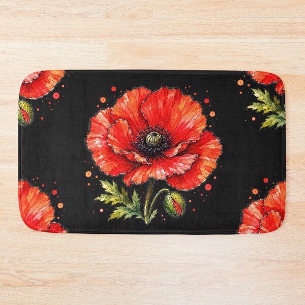 Item preview, Poppy Watercolor Art – Vibrant Botanical Floral Illustration designed and sold by ColorSplash123.