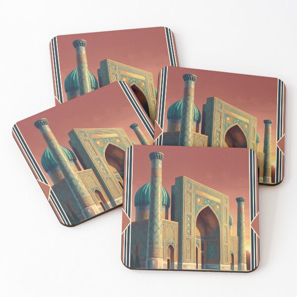 Item preview, Tashkent Uzbekistan Vintage Travel Poster – Islamic Architecture & Silk Road Art designed and sold by Bomax121.