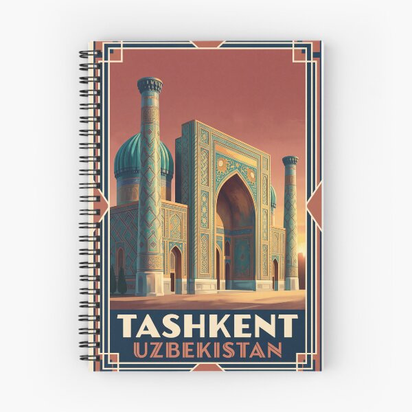 Item preview, Tashkent Uzbekistan Vintage Travel Poster – Islamic Architecture & Silk Road Art designed and sold by Bomax121.
