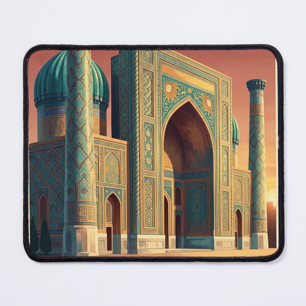 Item preview, Tashkent Uzbekistan Vintage Travel Poster – Islamic Architecture & Silk Road Art designed and sold by Bomax121.