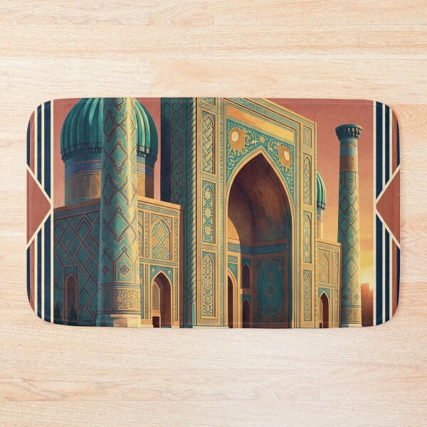 Item preview, Tashkent Uzbekistan Vintage Travel Poster – Islamic Architecture & Silk Road Art designed and sold by Bomax121.