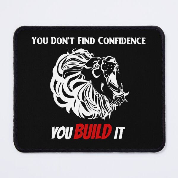 Item preview, You Don't Find Confidence, You Build It - Lion" white designed and sold by Dziridesign.