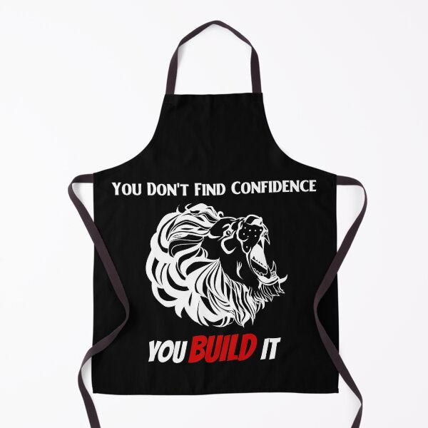 Item preview, You Don't Find Confidence, You Build It - Lion" white designed and sold by Dziridesign.