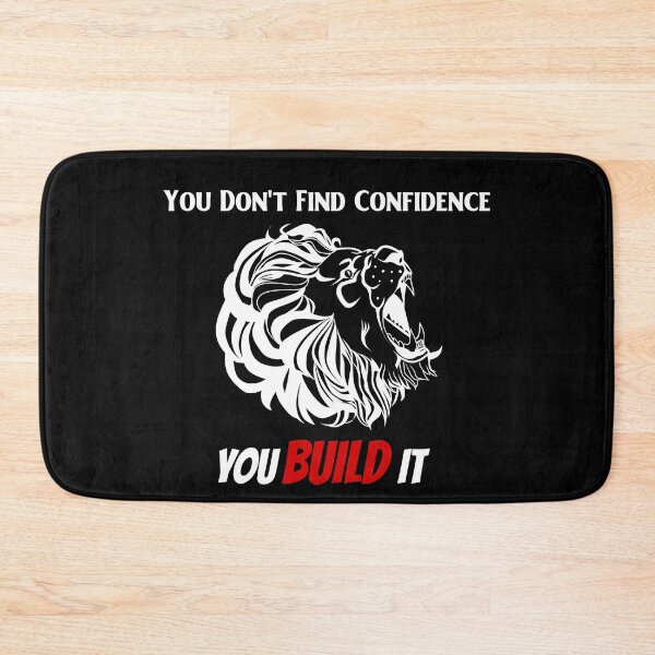 Item preview, You Don't Find Confidence, You Build It - Lion" white  designed and sold by Dziridesign.