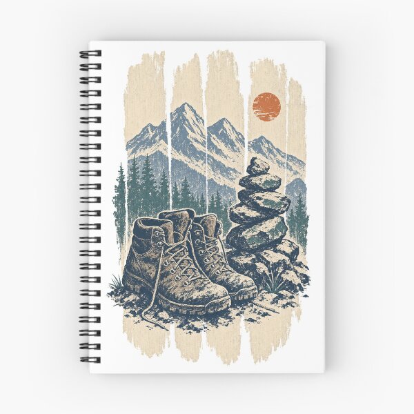 Item preview, Hiking Boots Beside the Trail Cairn designed and sold by VisualArtsOasis.