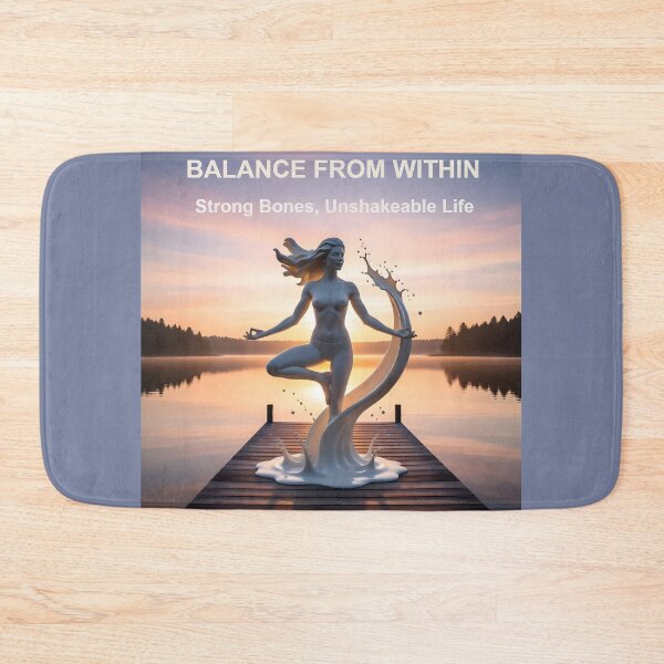 Item preview, Balance From Within Yoga Art Print: Fluid Milk Sculpture Meditation Canvas designed and sold by Creative-RE.