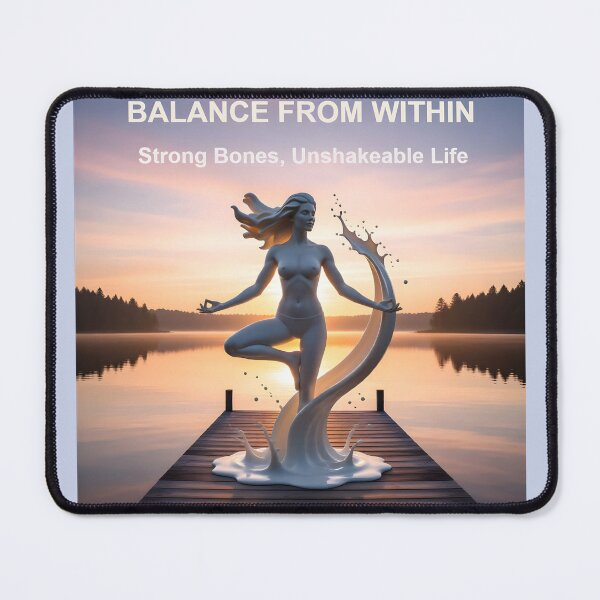Item preview, Balance From Within Yoga Art Print: Fluid Milk Sculpture Meditation Canvas designed and sold by Creative-RE.