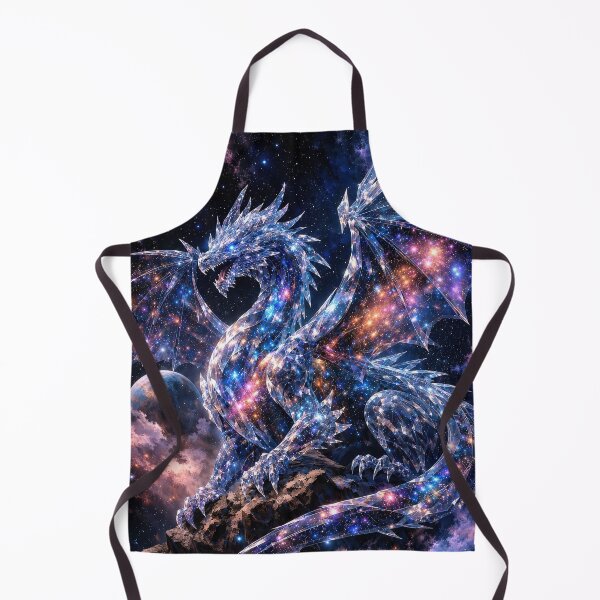 Item preview, Crystal Galaxy Dragon – Cosmic Space Fantasy Dragon Design designed and sold by DrakariArt.