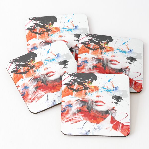 Item preview, Grungy paint splash portrait card designed and sold by ZebEddy.