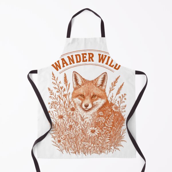 Item preview, Wander Wild Fox In Wildflowers Nature Art designed and sold by Hearth & Hollow.