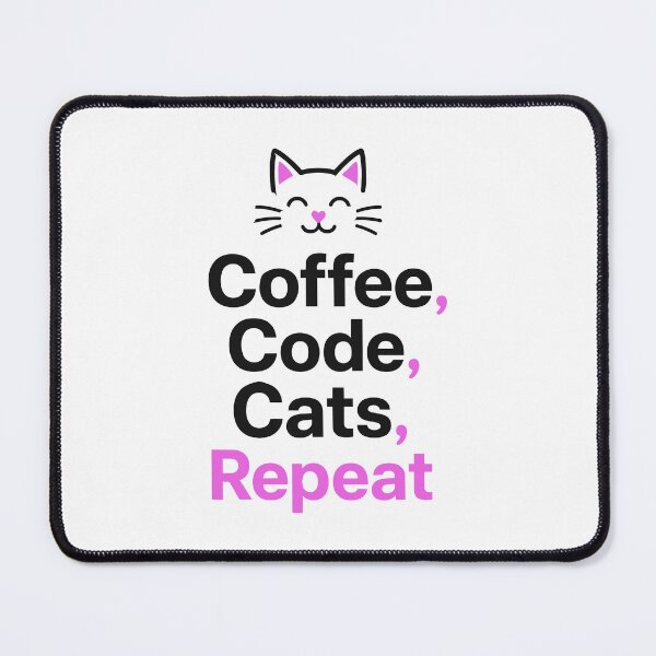 Item preview, Coffee Code Cats Repeat Programmer Cat Lover designed and sold by AntiqueImages.