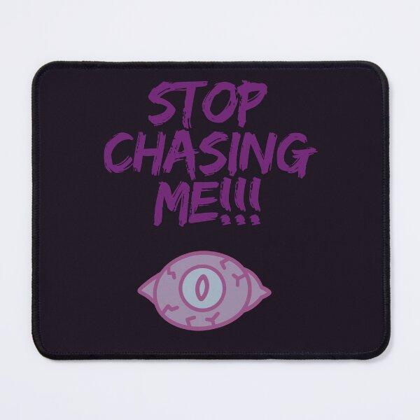 Item preview, Stop Chasing Me Purple Pink Creepy Eyeball designed and sold by VariusDesigns.