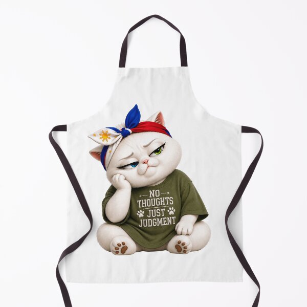Item preview, No thoughts just judgment cat designed and sold by SHARAMDARA.