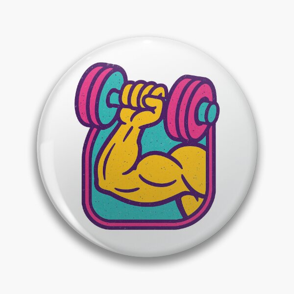 Item preview, Retro 80s Muscle Beach Vintage Gym Fitness Graphic designed and sold by Thompika.