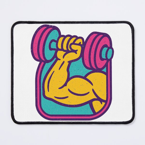 Item preview, Retro 80s Muscle Beach Vintage Gym Fitness Graphic designed and sold by Thompika.