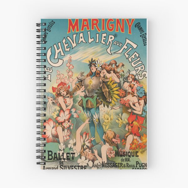 Item preview, Le chevalier aux fleurs - Art Nouveau Theater Poster Illustration for Vintage Decor Collectors designed and sold by RickE.