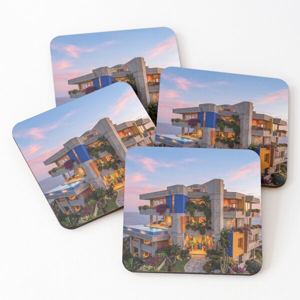 Item preview, Modern Luxury Cliffside Mansion at Sunset designed and sold by dreamhomes05.
