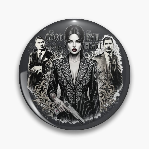 Item preview, Woman Holding Gun Suits Mafia designed and sold by Voodoo Store Paranormal Collections.