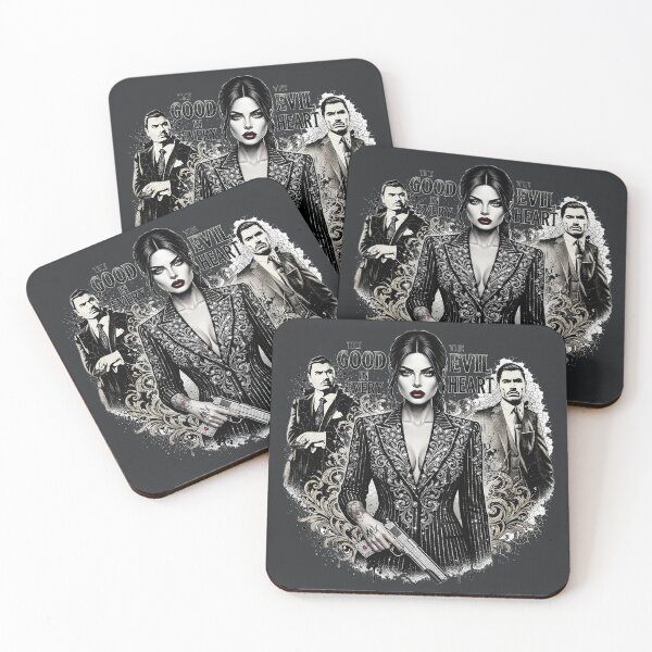 Item preview, Woman Holding Gun Suits Mafia designed and sold by Voodoo Store Paranormal Collections.