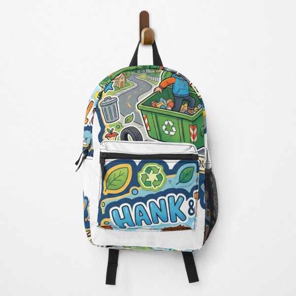 Item preview, Hank and Trash Truck – Funny Garbage Truck Character Design designed and sold by CRAZYpaterns.