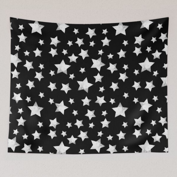 Item preview, Selenite Stars on Black designed and sold by Roanemermaid.