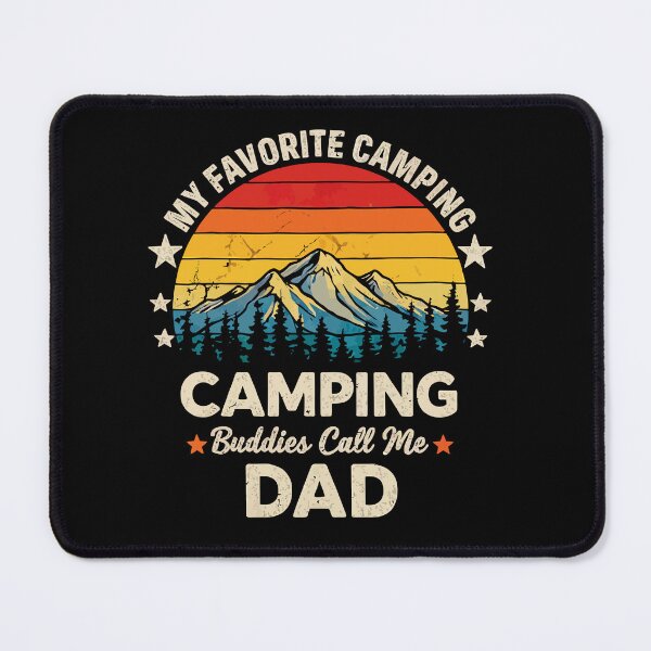 Item preview, My Favorite Camping Buddies Call Me Dad - Retro Camper Art designed and sold by BendyBeasts.