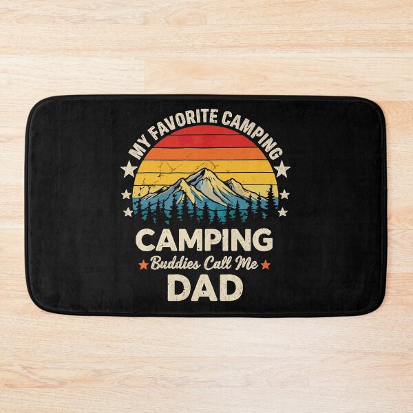Item preview, My Favorite Camping Buddies Call Me Dad - Retro Camper Art designed and sold by BendyBeasts.